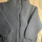 Black Sherpa Zip Up Sweater | Old Navy