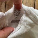Plain White Onesie | preemie | Carter's