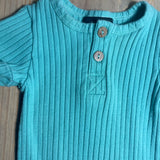 Bright Teal Romper | 7 for All Mankind
