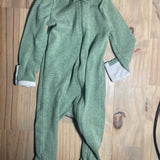 Green Zip Up Pajama | Cloud Island