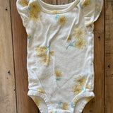 Yellow Flowers Onesie | 9-12 mo | Carter's