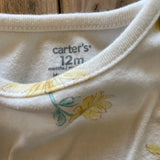 Yellow Flowers Onesie | 9-12 mo | Carter's