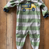 Fleece Trucks Zip Up Pajama | 12-18 mo | Carter's