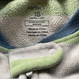Fleece Trucks Zip Up Pajama | 12-18 mo | Carter's