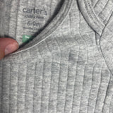 Grey Ribbed Long Sleeve Onesie | Carter's