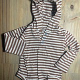 Brown Striped Hoodie Onesie | Carter's