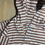 Brown Striped Hoodie Onesie | Carter's