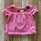 Pink Hearts Top | 6-9 mo | Carter's