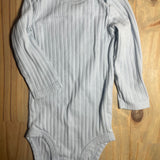 Light Blue Ribbed Long Sleeve Onesie | Carter's