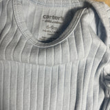 Light Blue Ribbed Long Sleeve Onesie | Carter's