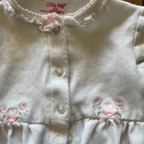 White Floral Cardigan | 6-9 mo | Little Me