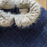 Navy Blue Knit Sweater Dress | 6-9 mo