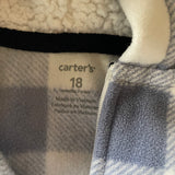 Checkered Fleece Jumpsuit | 12-18 mo | Carter's