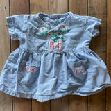 Blue Dress | 9-12 mo | Feu Follet Paris