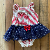 4th of July Onesie Dress | 9-12 mo | Garanimals