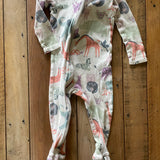 Safari Animal Zip Up Pajama | 9-12 mo | Carter's