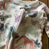 Safari Animal Zip Up Pajama | 9-12 mo | Carter's