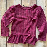 Maroon Waffle Top | Cat & Jack
