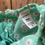 Green Floral Dress | 6-9 mo | Carter's