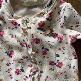 Floral Zip Up Pajama | 0-3 mo | Gap