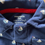 Little Sailor Romper | 0-3 mo | Magnetic Me