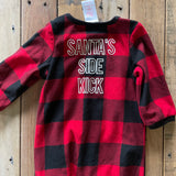 Santa's Side Kick Romper | 0-3 mo