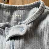 Periwinkle Zip Up Pajama | 3-6 mo | Carter's