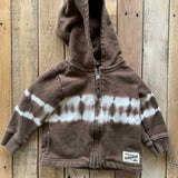 Brown Tye Dye Zip Up Hoodie | Baby Gap