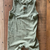 Green Ribbed Romper | 12-18 mo | Cat & Jack