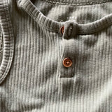 Green Ribbed Romper | 12-18 mo | Cat & Jack