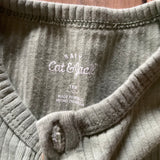 Green Ribbed Romper | 12-18 mo | Cat & Jack