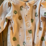 Apple Print Snap Up Pajama | preemie | Carter's