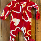Red Hearts Zip Up Pajama | preemie | Carter's