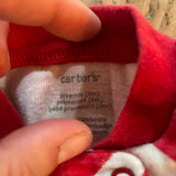 Red Hearts Zip Up Pajama | preemie | Carter's