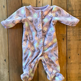 Fleece Floral Snap Up Pajama | preemie | Carter's