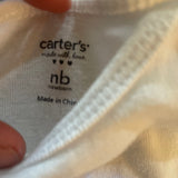 White Long Sleeve Onesie | newborn | Carter's