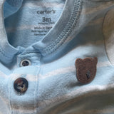 Little Bear Henley Onesie | 0-3 mo | Carter's