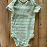 Green Striped Onesie | 0-3 mo | Carter's