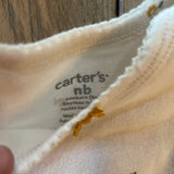 White Little Flower Onesie | newborn | Carter's