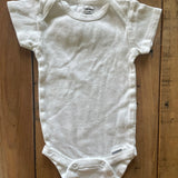 Plain White Onesie | 0-3 mo | Gerber