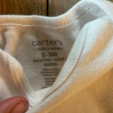 White Onesie | 0-3 mo | Carter's