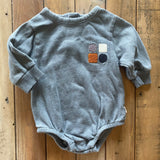 Organic Geometric Crewneck Onesie | 0-3 mo | Easy Peasy
