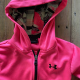 Pink Under Armor Zip Up Hoodie
