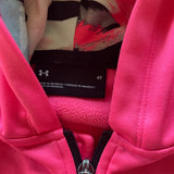 Pink Under Armor Zip Up Hoodie