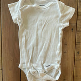 Organic White Onesie | 6-9 mo | Gerber