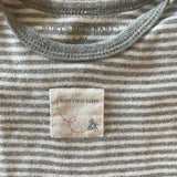 Grey Striped Onesie | 6-9 mo | Burt's Bees