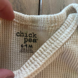 Beige Waffle Onesie | 6-9 mo | Chick Pea