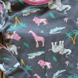 Safari Animals Two Piece Pajama Set | Old Navy
