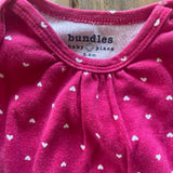 Pink Hearts Onesie | 3-6 mo | Bundles