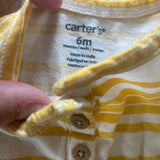 Yellow Striped Onesie | 3-6 mo | Carter's